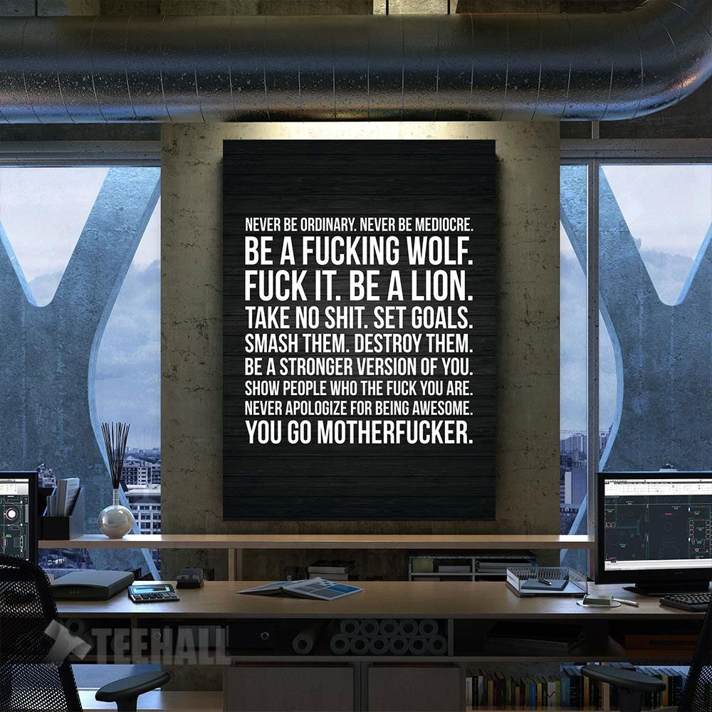 Motivational Words Canvas Prints Wall Art Decor