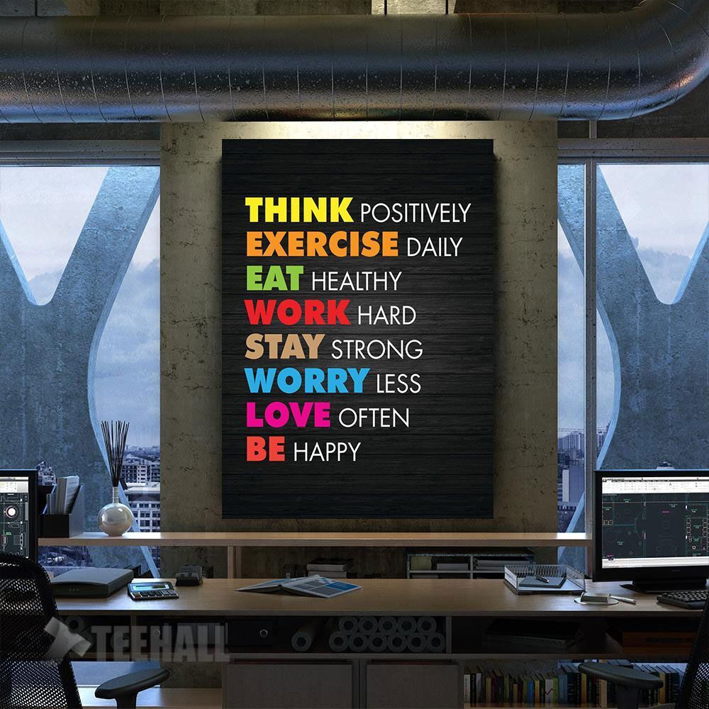 Motivational Words Canvas Prints Wall Art Decor