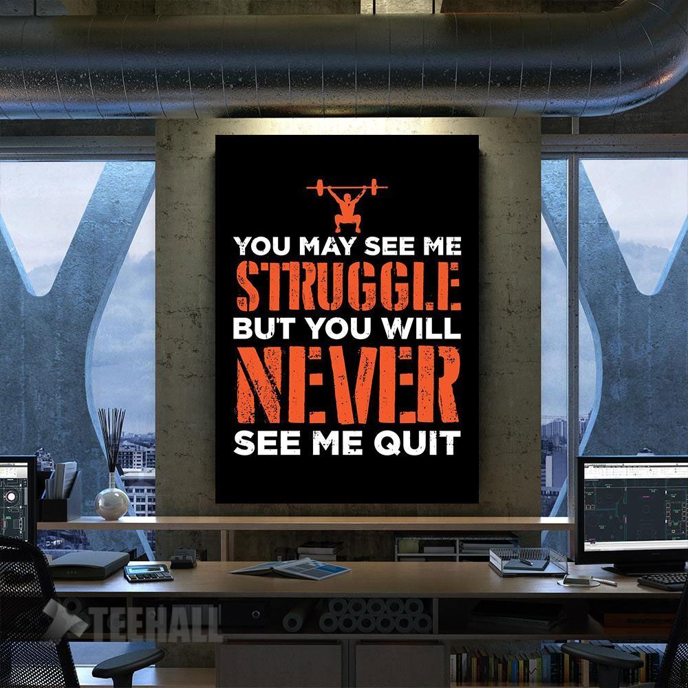 Motivational Workout Canvas Prints Wall Art Decor