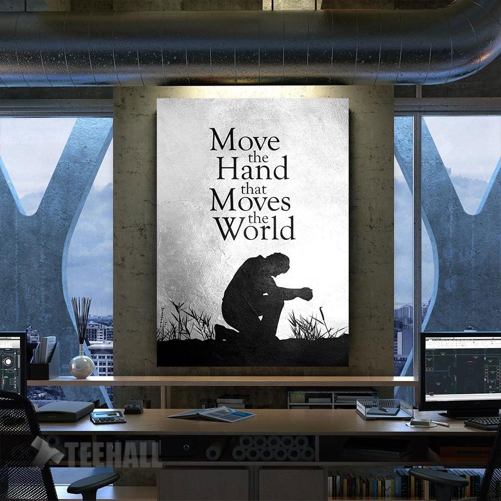 Move The Hand Of God Motivational Canvas Prints Wall Art Decor