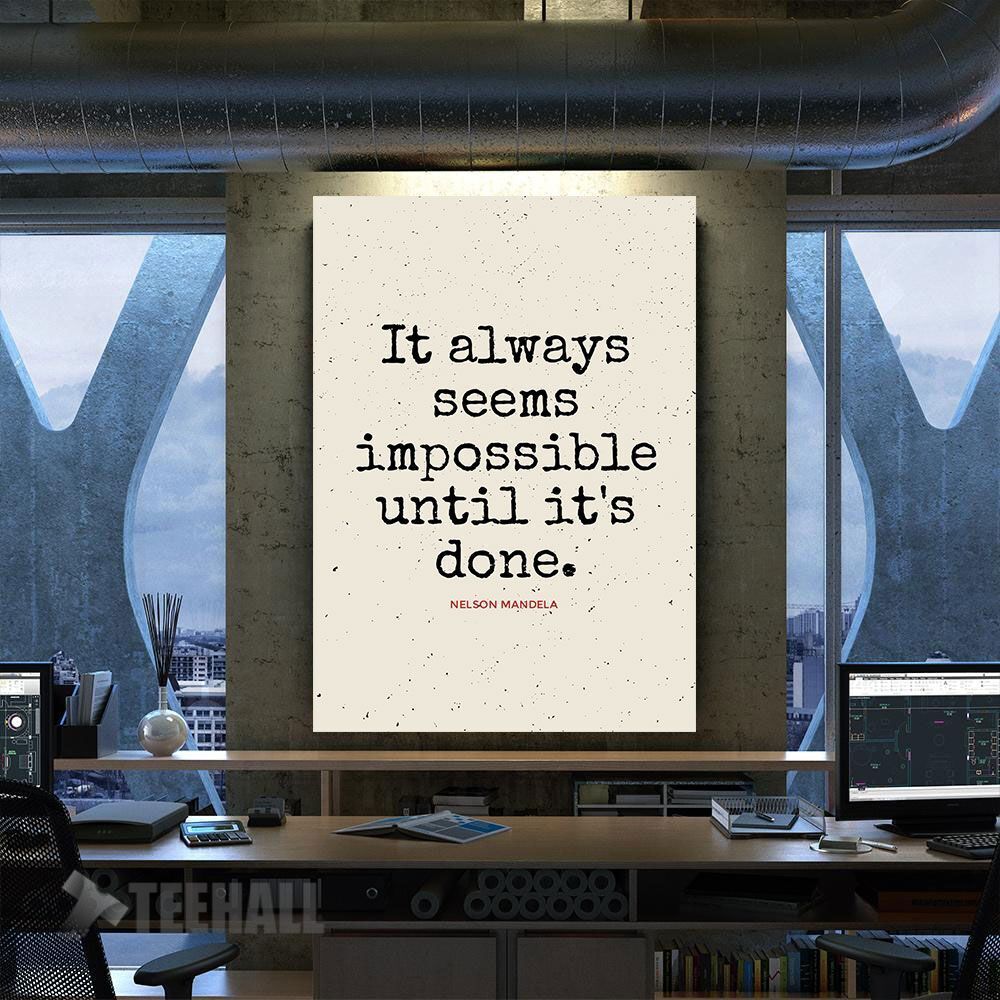 Nelson Mandela Quotes Motivational Canvas Prints Wall Art Decor