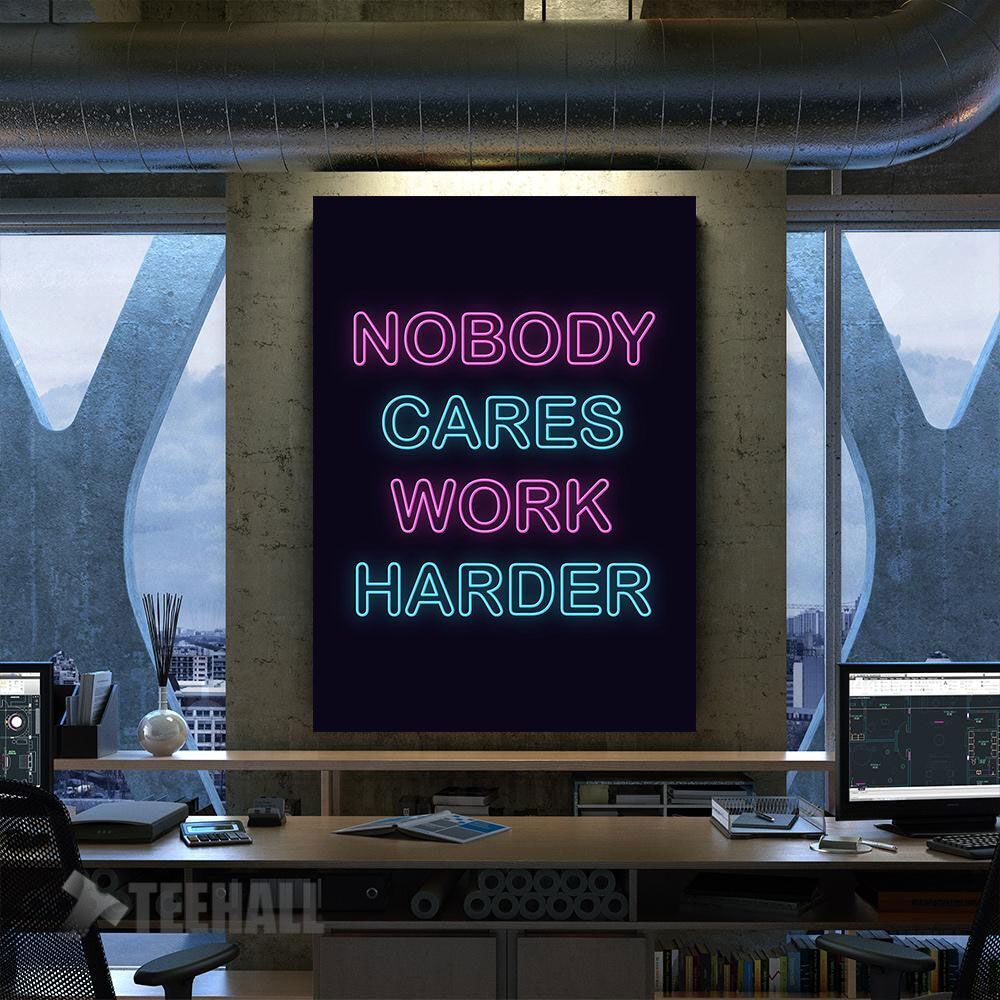 Neon Motivation Quote Canvas Prints Wall Art Decor