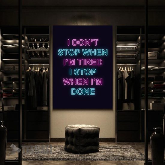 Neon Motivation Quote Canvas Prints Wall Art Decor 2 17