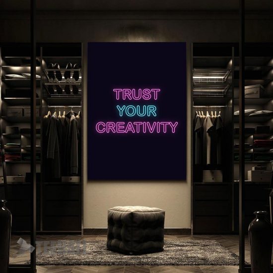Neon Motivation Quote Canvas Prints Wall Art Decor 2 5