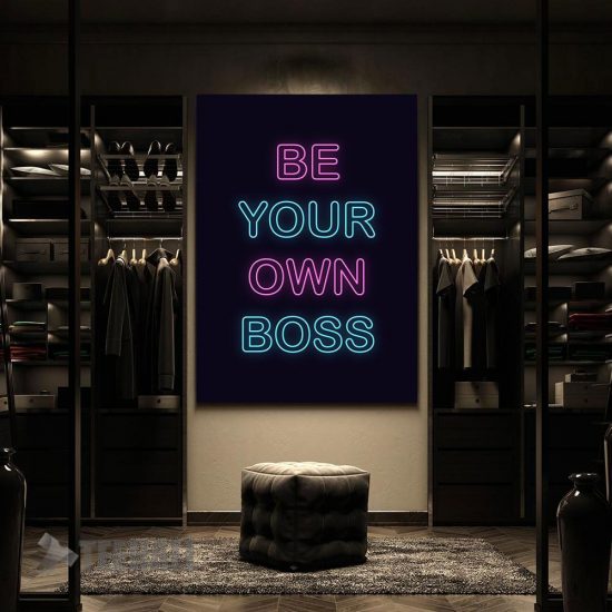 Neon Motivation Quote Canvas Prints Wall Art Decor 2