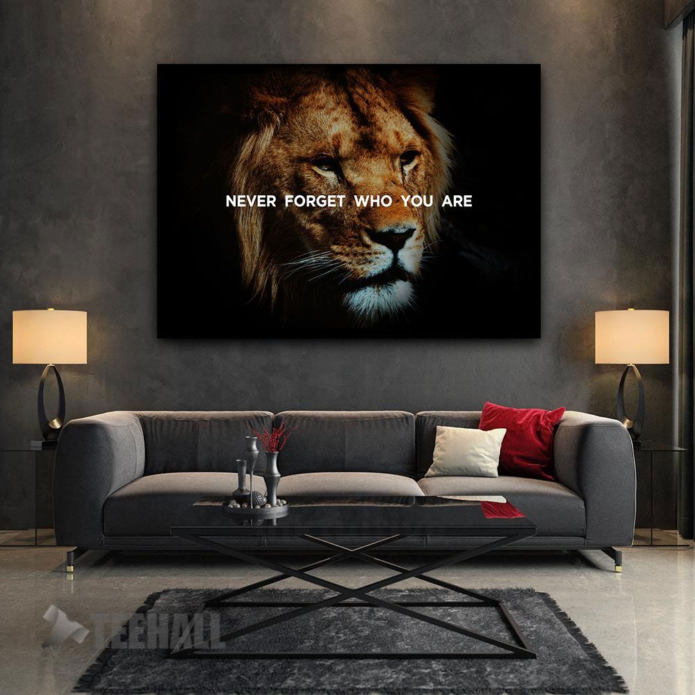 Never Forget Who You Are 2 Motivational Canvas Prints Wall Art Decor