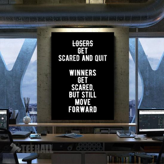 Never Give Up Quote Motivational Canvas Prints Wall Art Decor