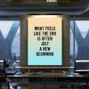 New Beginning! Motivational Canvas Prints Wall Art Decor