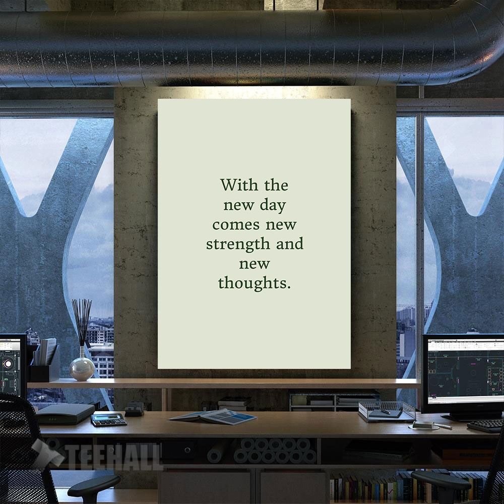 New Day Motivational Canvas Prints Wall Art Decor