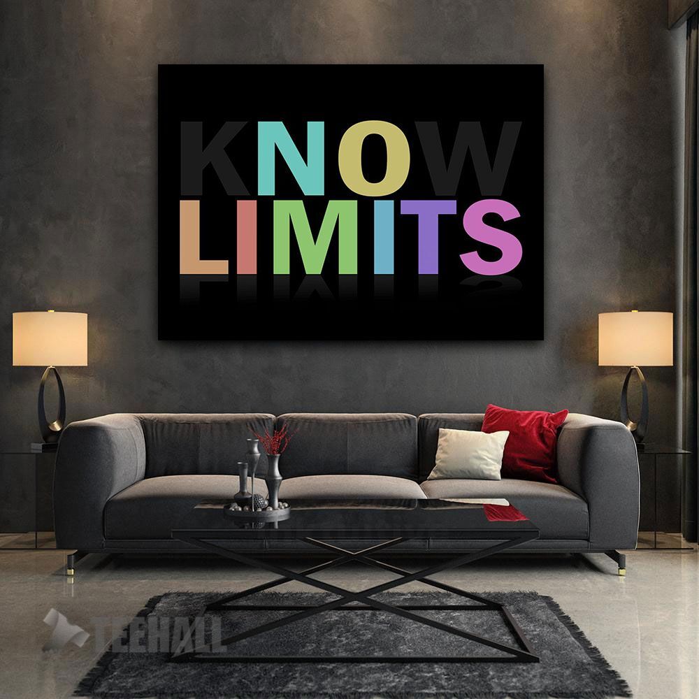 No Limits Motivational Canvas Prints Wall Art Decor