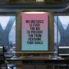 No Obstacle Is Too Big! Motivational Canvas Prints Wall Art Decor