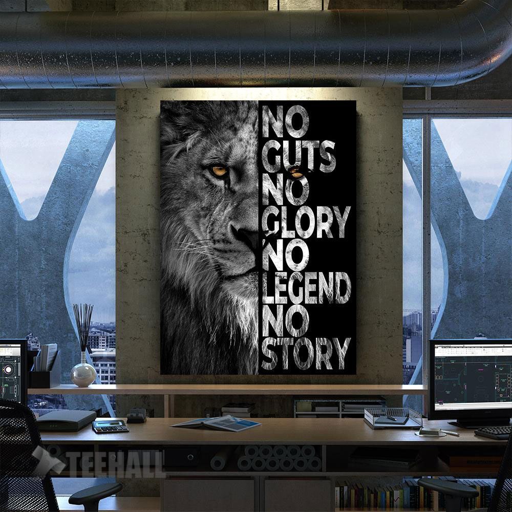 No Story Motivational Canvas Prints Wall Art Decor