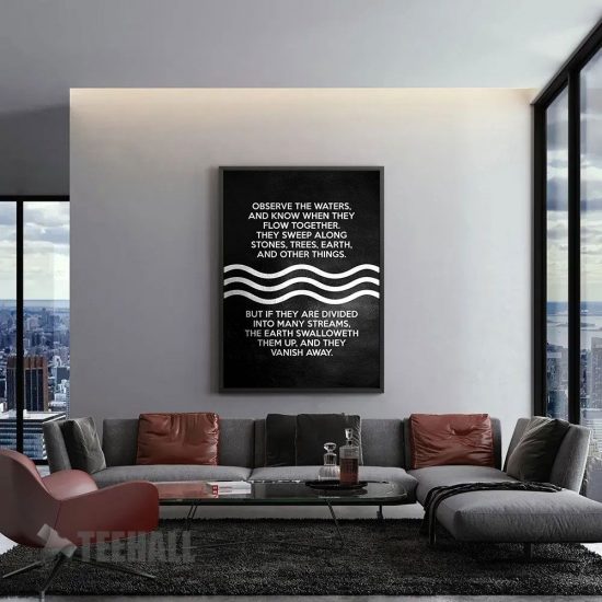 Observe The Waters Zubulun Motivational Canvas Prints Wall Art Decor 1
