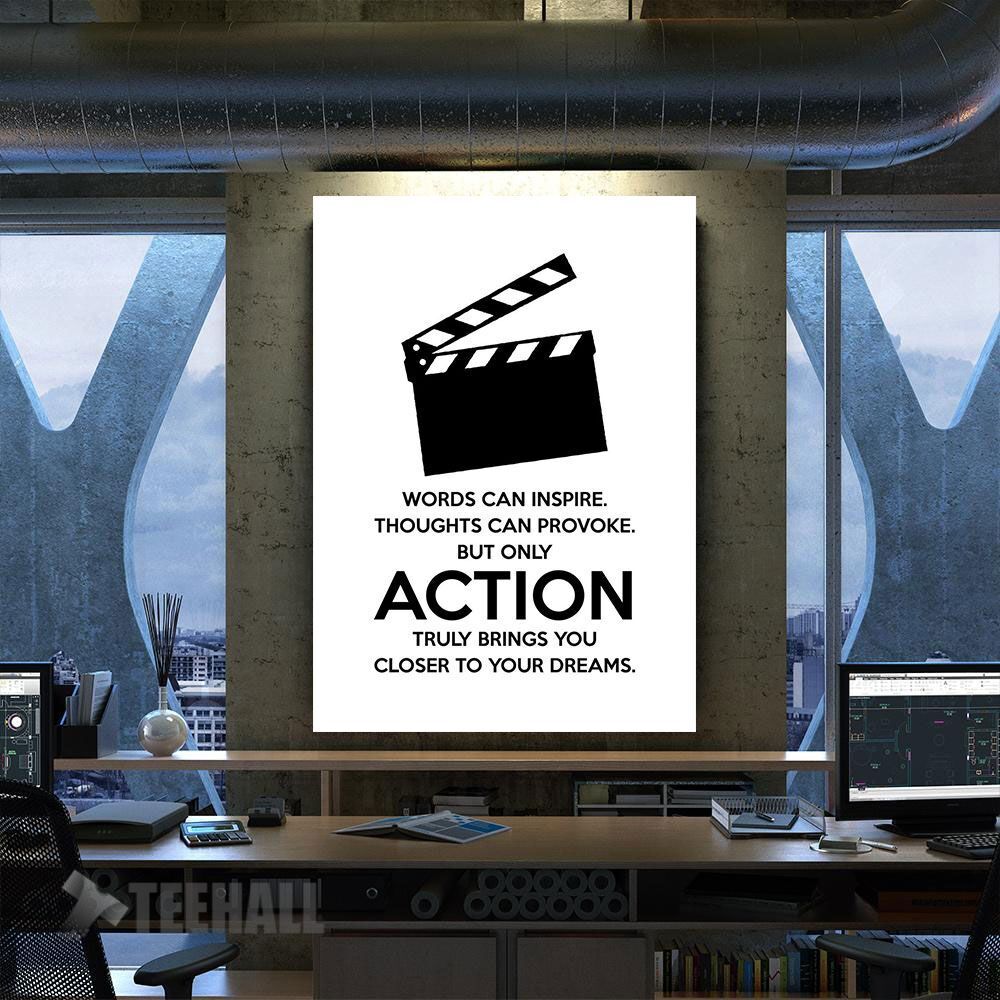 Only Action Bs Motivational Canvas Prints Wall Art Decor