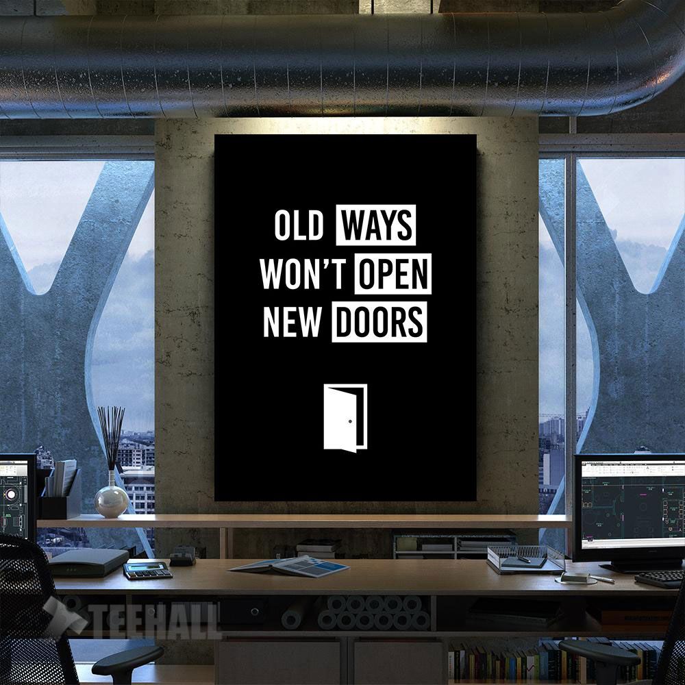 Open-New-Doors-Motivational-Canvas-Prints-Wall-Art-Decor Open New Doors Motivational Canvas Prints Wall Art Decor