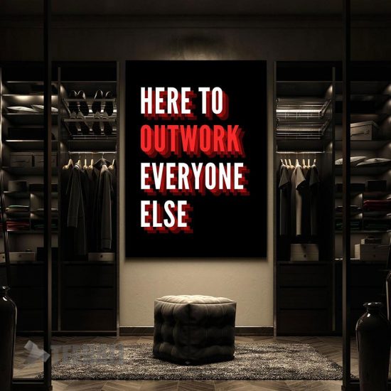 Outwork Everyone Else Motivational Canvas Prints Wall Art Decor 2