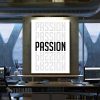 Passion Motivational Quote Canvas Prints Wall Art Decor