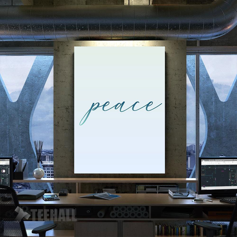 Peace Motivational Quote Canvas Prints Wall Art Decor