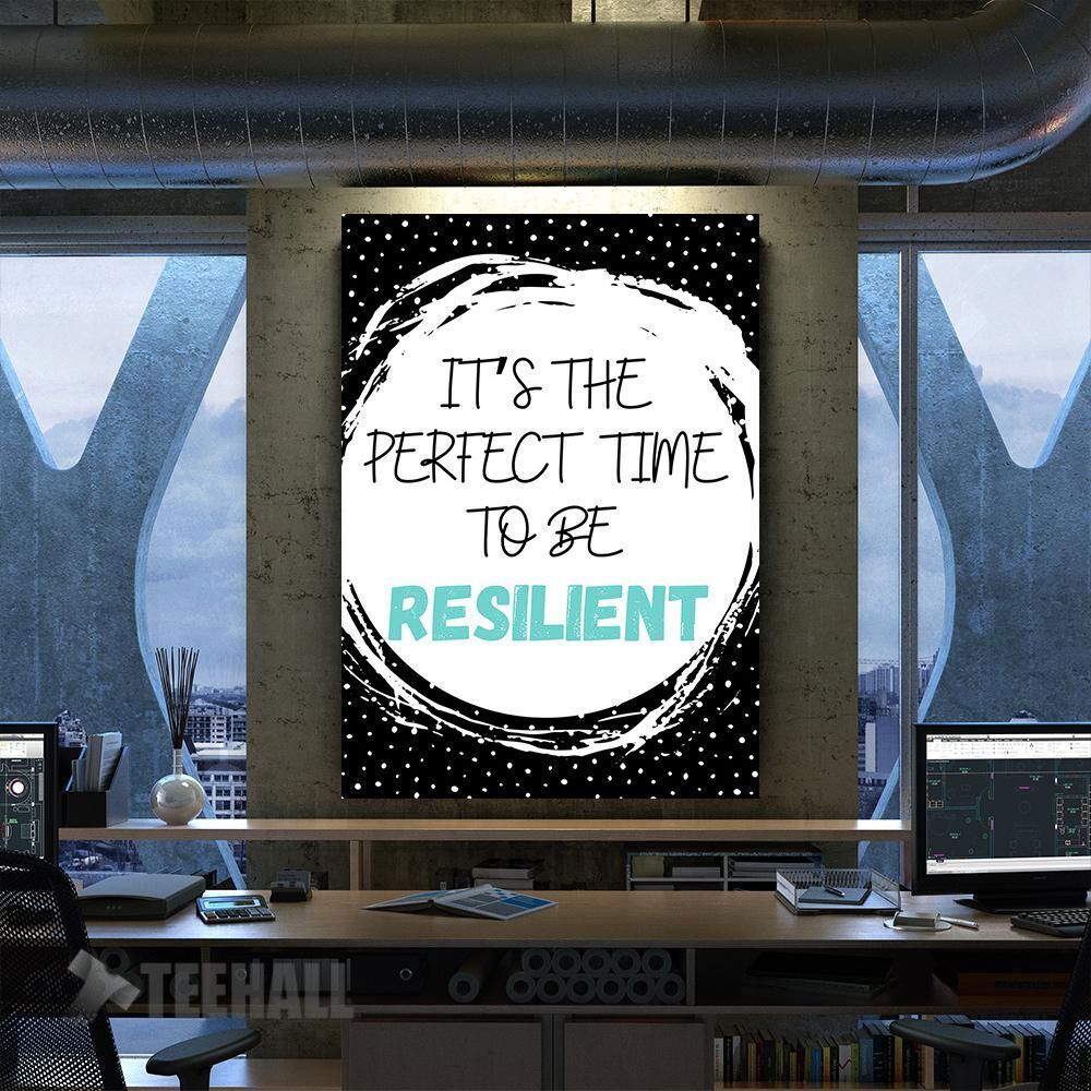 Perfect Time Resilience Motivational Canvas Prints Wall Art Decor