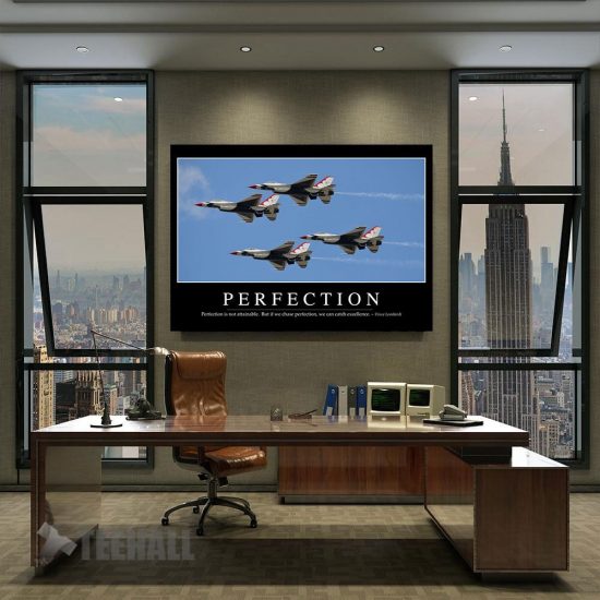 Perfection Motivational Canvas Prints Wall Art Decor 2