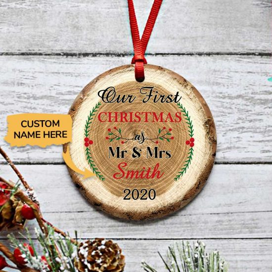 Personalized Our First Christmas Ornament 1