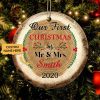 Personalized Our First Christmas Ornament