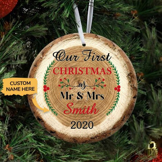 Personalized Our First Christmas Ornament 2