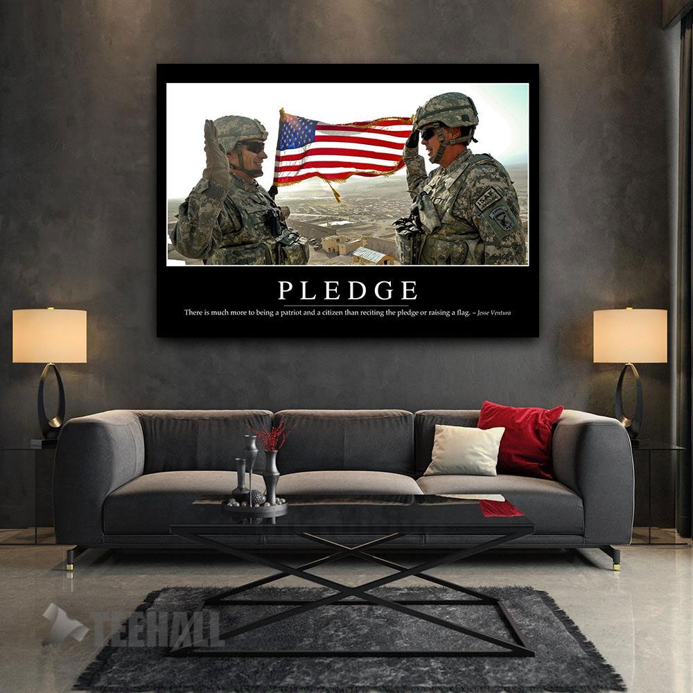 Pledge Motivational Canvas Prints Wall Art Decor