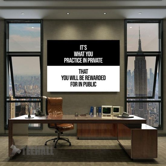 Practice In Private Motivational Canvas Prints Wall Art Decor 2