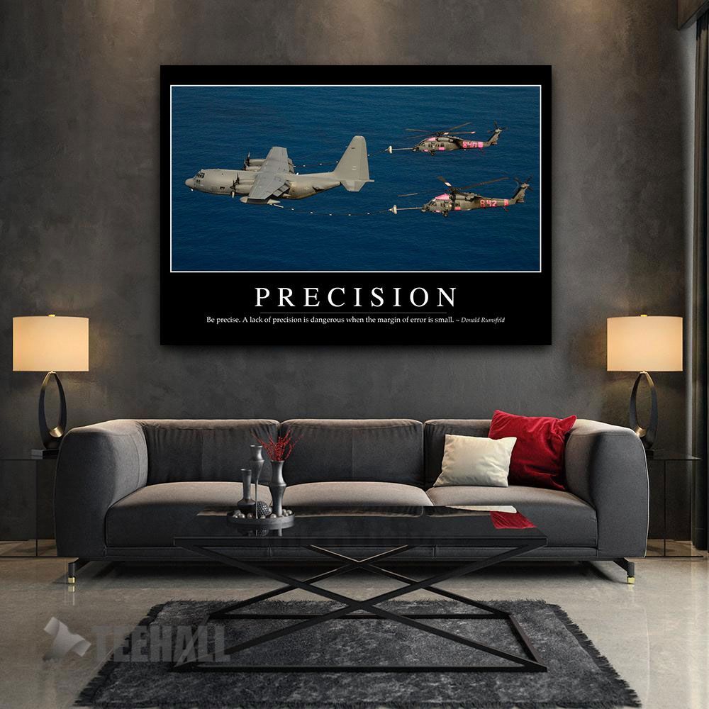 Precision Motivational Canvas Prints Wall Art Decor