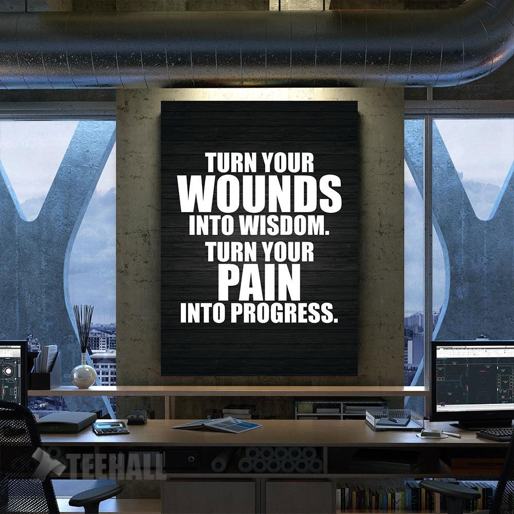 Progress Motivation Canvas Prints Wall Art Decor