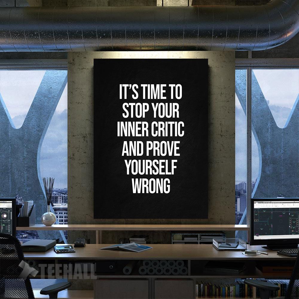 Prove Yourself Wrong Motivational Canvas Prints Wall Art Decor