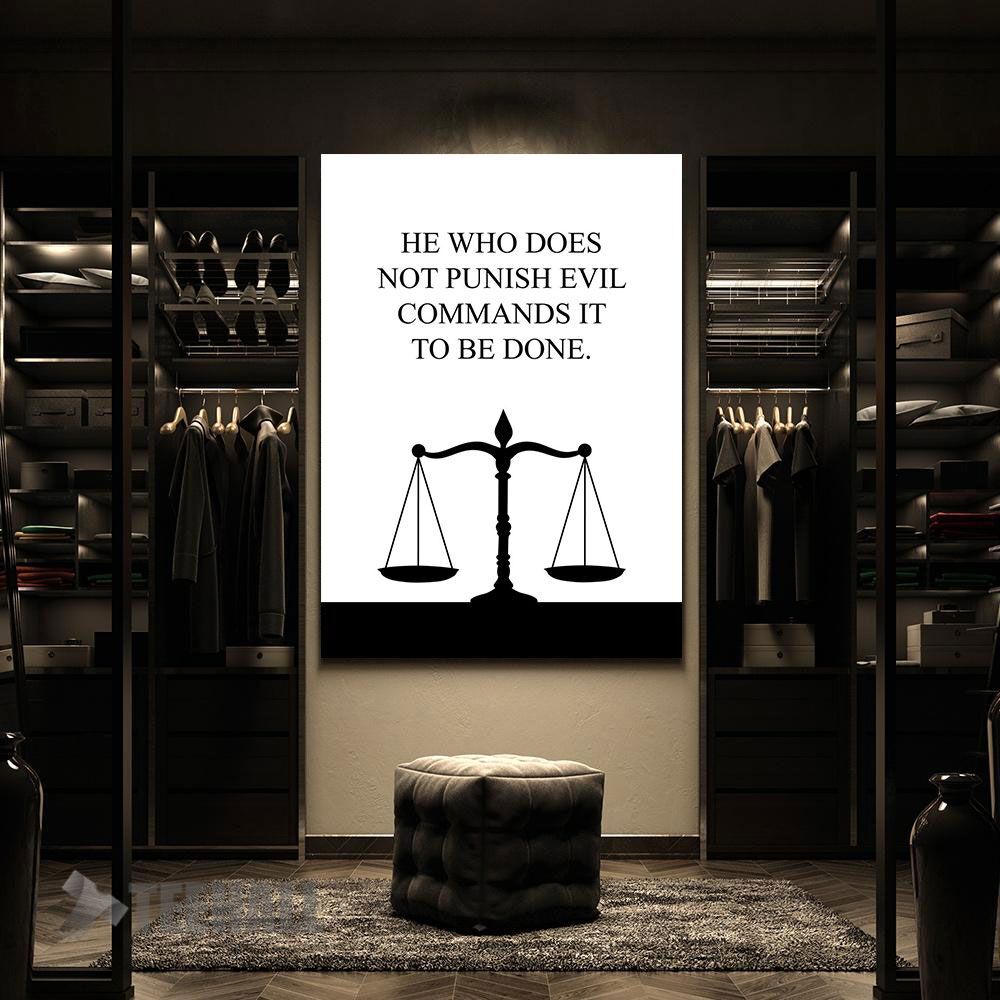 Punish-Evil-Da-Vinci-Motivational-Canvas-Prints-Wall-Art-Decor-2 Punish Evil Da Vinci Motivational Canvas Prints Wall Art Decor 2