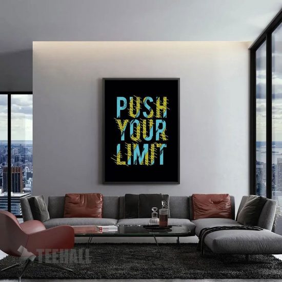 Push The Limit Motivational Canvas Prints Wall Art Decor 1