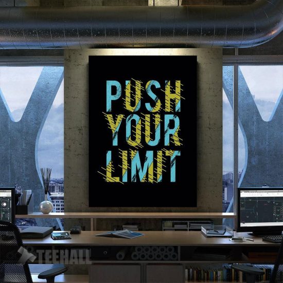 Push The Limit Motivational Canvas Prints Wall Art Decor