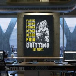 Quitting Is Not Acceptable Motivational Canvas Prints Wall Art Decor