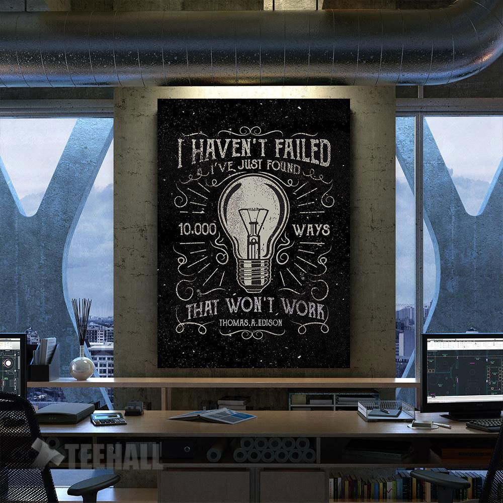 Quote I Did Not Fail Motivational Canvas Prints Wall Art Decor