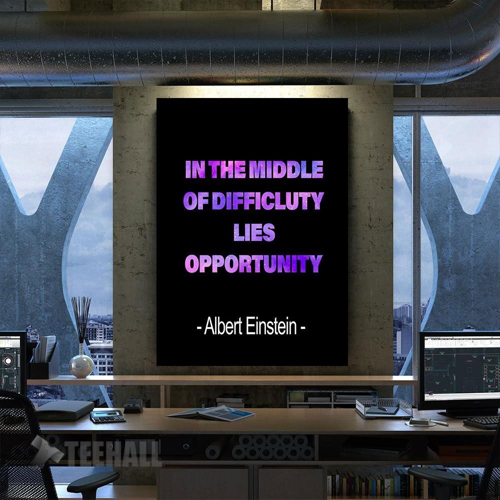 Quote Motivation Science Canvas Prints Wall Art Decor