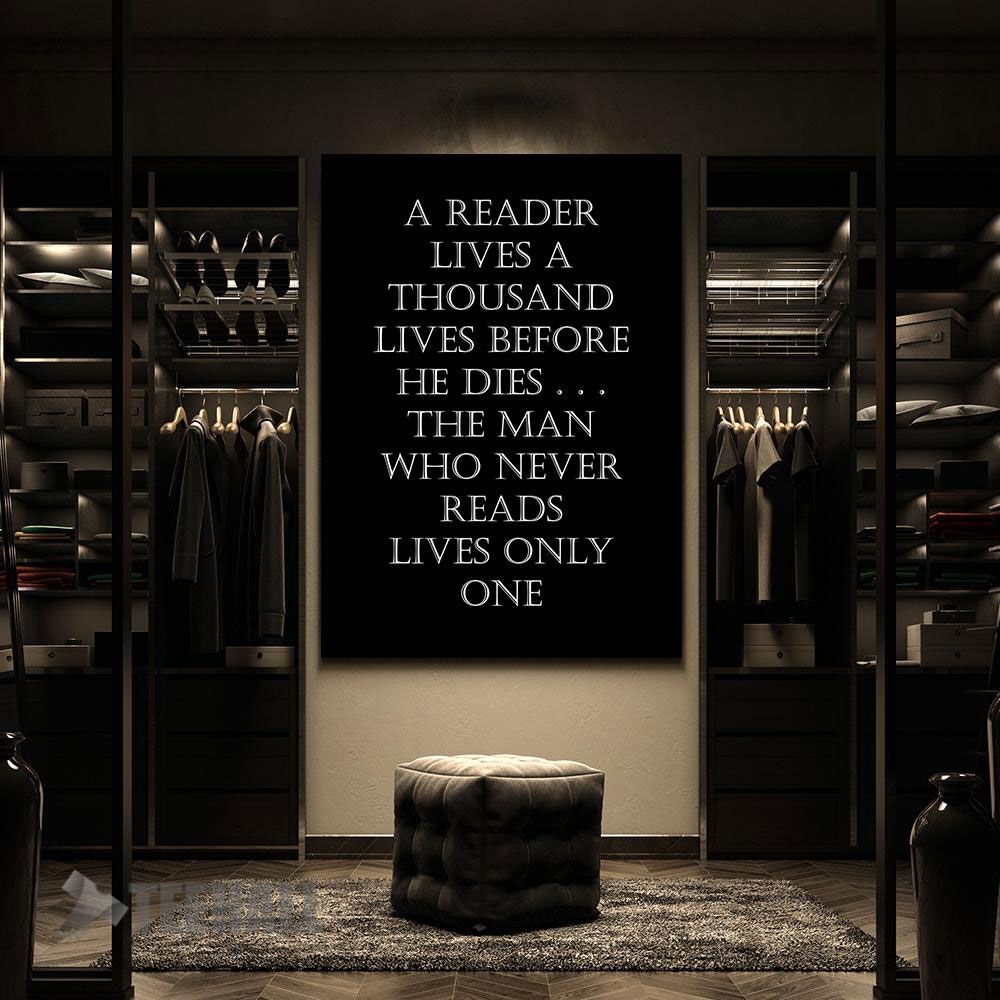 Quote-On-Reading-Motivational-Canvas-Prints-Wall-Art-Decor-2 Quote On Reading Motivational Canvas Prints Wall Art Decor 2