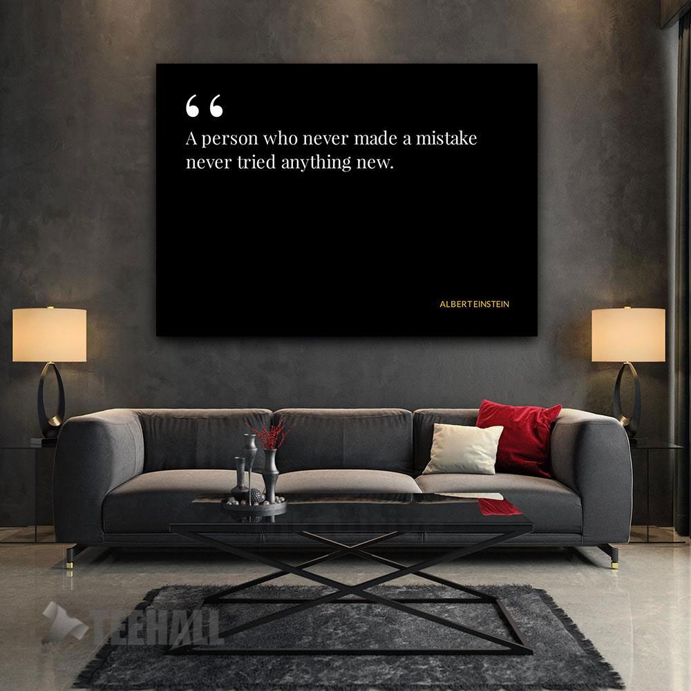 Quotes Albert Einstein Motivational Canvas Prints Wall Art Decor