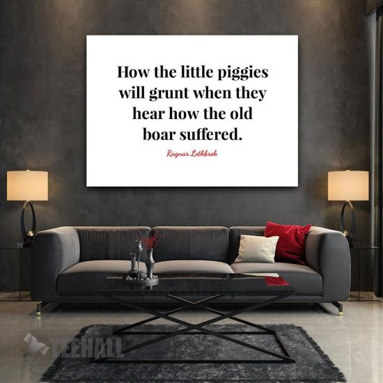 Ragnar Lothbrok Quotes Motivational Canvas Prints Wall Art Decor