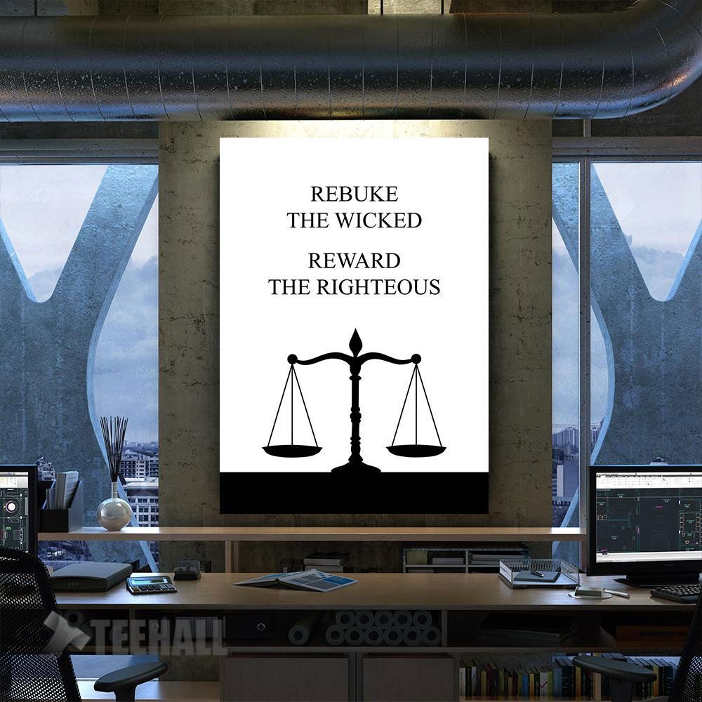 Rebuke And Reward Motivational Canvas Prints Wall Art Decor