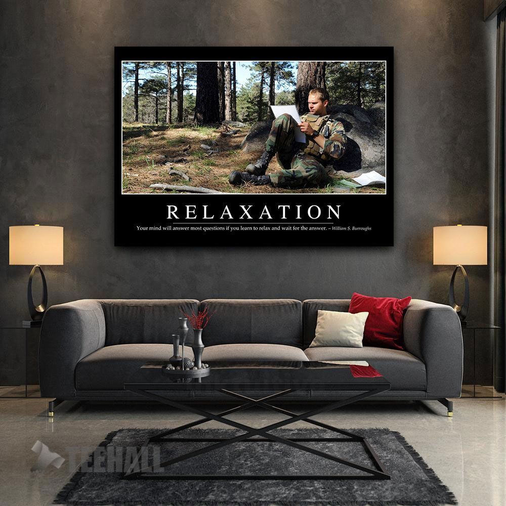 Relaxation Motivational Canvas Prints Wall Art Decor