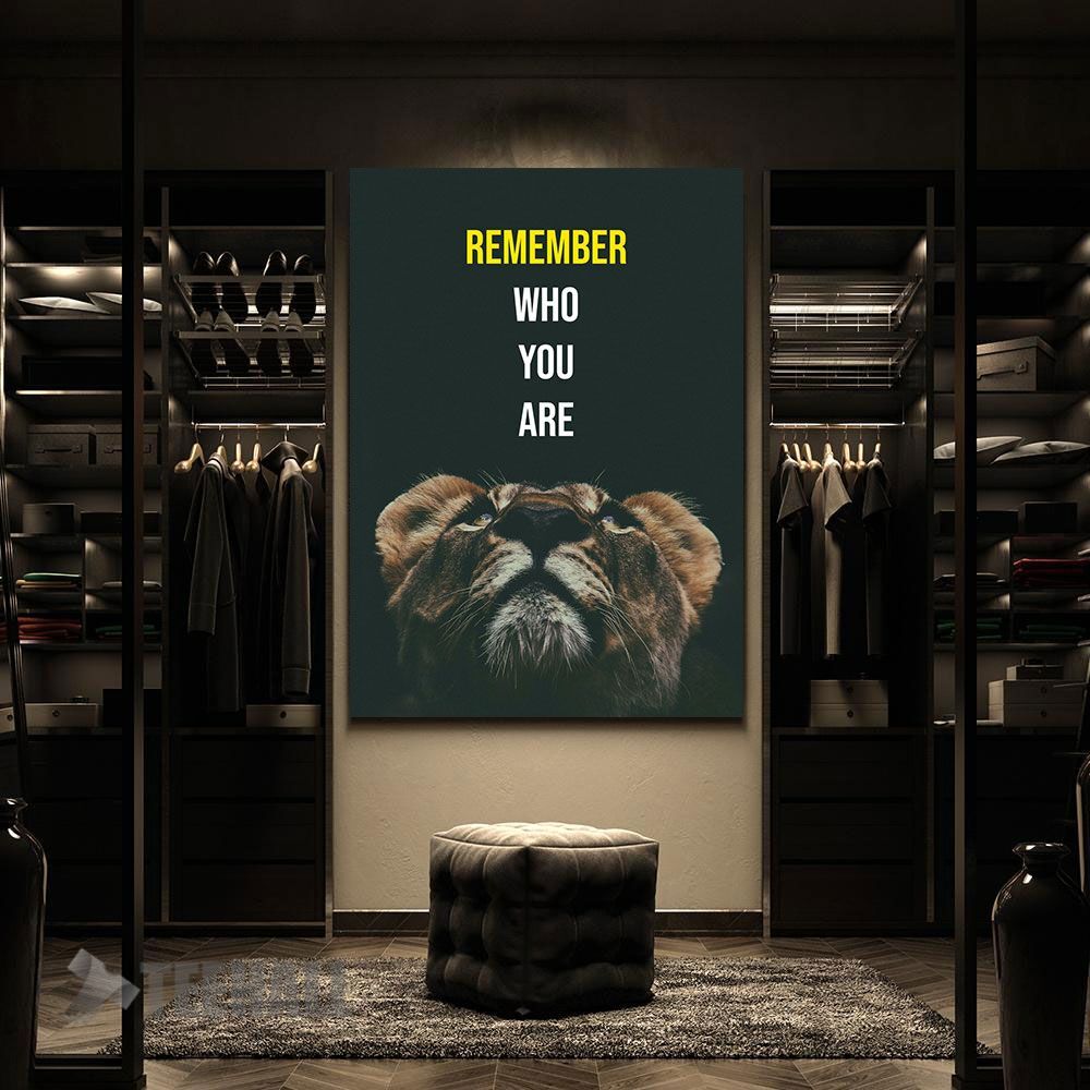 Remember-Who-You-Are-Lion-Motivational-Canvas-Prints-Wall-Art-Decor-2 Remember Who You Are Lion Motivational Canvas Prints Wall Art Decor 2