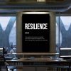 Resilience Definition Motivational Canvas Prints Wall Art Decor