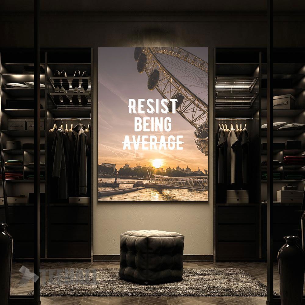 Resist-Being-Average-Quote-Motivational-Canvas-Prints-Wall-Art-Decor-2 Resist Being Average Quote Motivational Canvas Prints Wall Art Decor 2