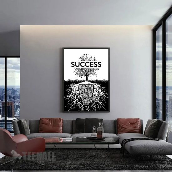Roots Of Success Tree Motivational Canvas Prints Wall Art Decor 1 Roots Of Success Tree Motivational Canvas Prints Wall Art Decor 1
