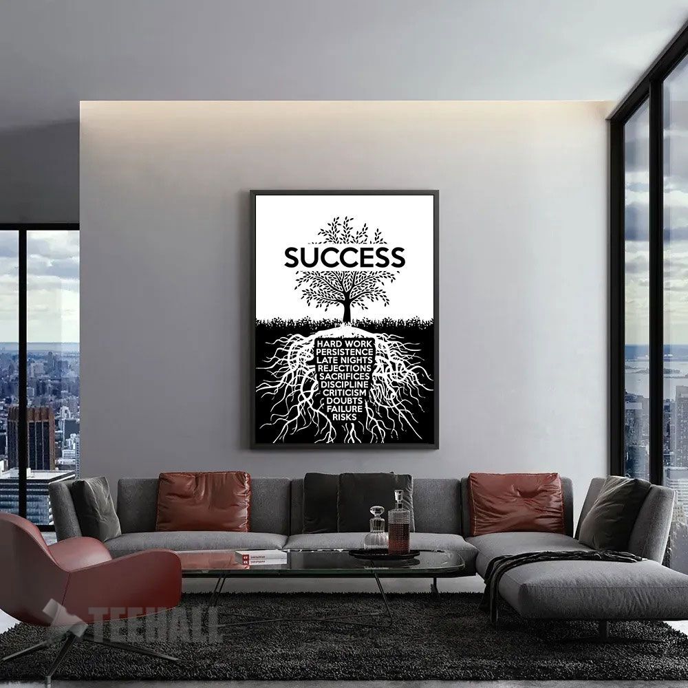 Roots-Of-Success-Tree-Motivational-Canvas-Prints-Wall-Art-Decor-1 Roots Of Success Tree Motivational Canvas Prints Wall Art Decor 1