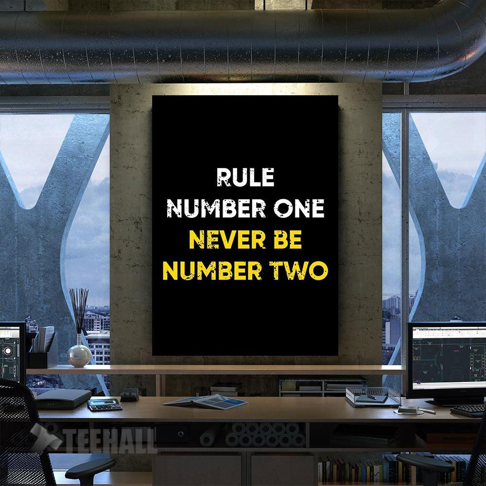 Rule Number One Quote Motivational Canvas Prints Wall Art Decor