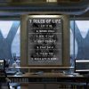 Rules Of Life Motivational Canvas Prints Wall Art Decor
